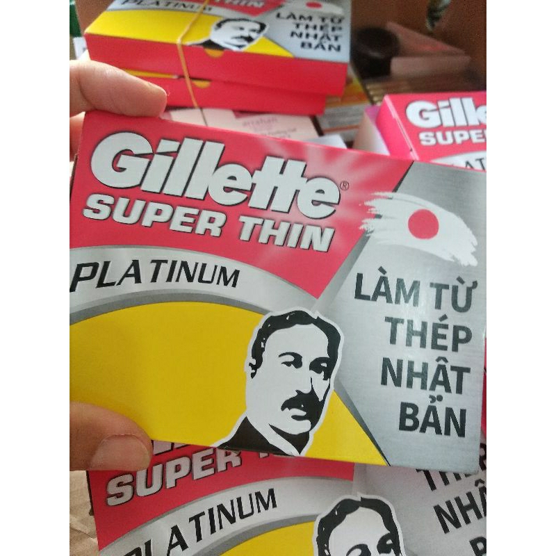 Lưỡi lam gillette ông già 1 vỉ 100 lưỡi lam  siêu bén