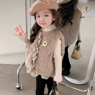 Áo gile lông cừu Quảng Châu cho bé gái