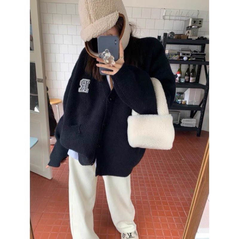 Áo cadigan logo R TH6