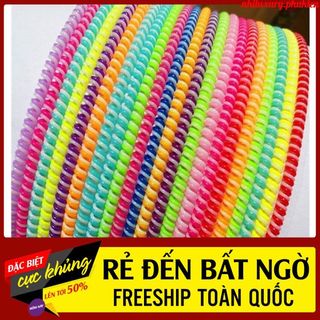 Dây quấn bảo vệ cáp sạc , tai nghe chống đứt gãy vỏ ốp, Dây lò xo quấn bảo vệ cáp sạc, tai nghe giá rẻ