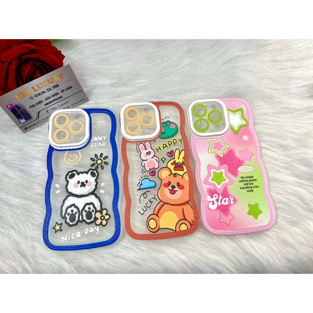 ỐP GẤU/ NGÔI SAO CHO DÒNG IPHONE 14PROMAX