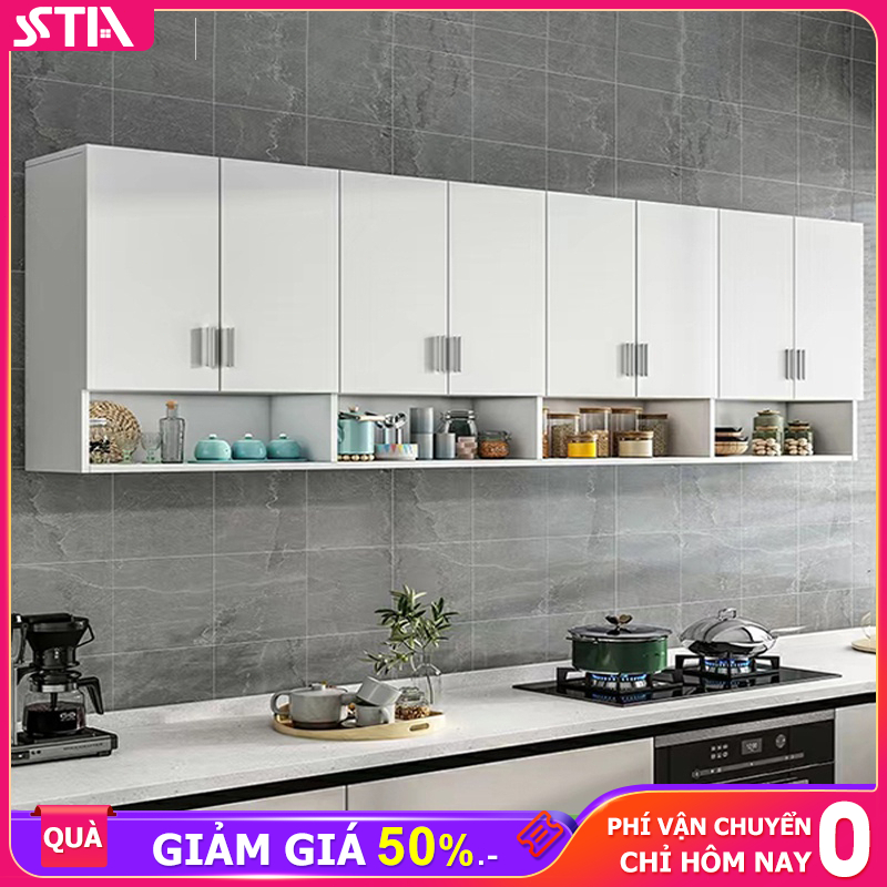 STA Tủ gỗ treo tường đa năng bếp tủ phòng tắm cấp dễ dàng lắp ghép không cần phải đấm