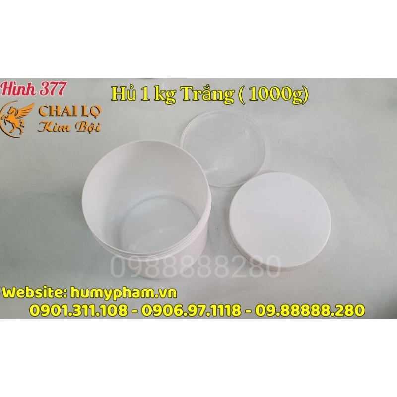 Hủ Đựng 1 kg Trắng