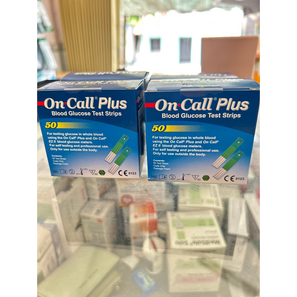 Hộp 25 Que thử đường huyết On Call Plus, Chính hãng ACON (que thử tiểu đường, test tiểu đường)