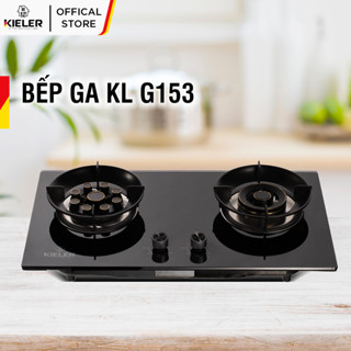 Bếp gas mặt kính cường lực KIELER KL-G153 tiết kiệm gas, công suất mạnh 5200W, mặt bếp chịu nhiệt tốt - Miễn phí lắp đặt
