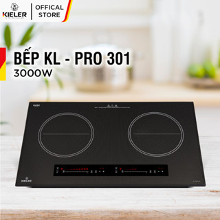 Bếp điện từ đôi KIELER KL-PRO301 mặt kính Euro Kieler Platinum, Bếp điện từ 3000W có chế độ cảm ứng chống tràn