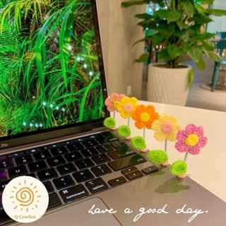 Hoa Lắc Đầu Nhiều Màu Sắc Đáng Yêu Để Bàn Trang Trí Nhà Cửa / Xe Hơi QCROCHET