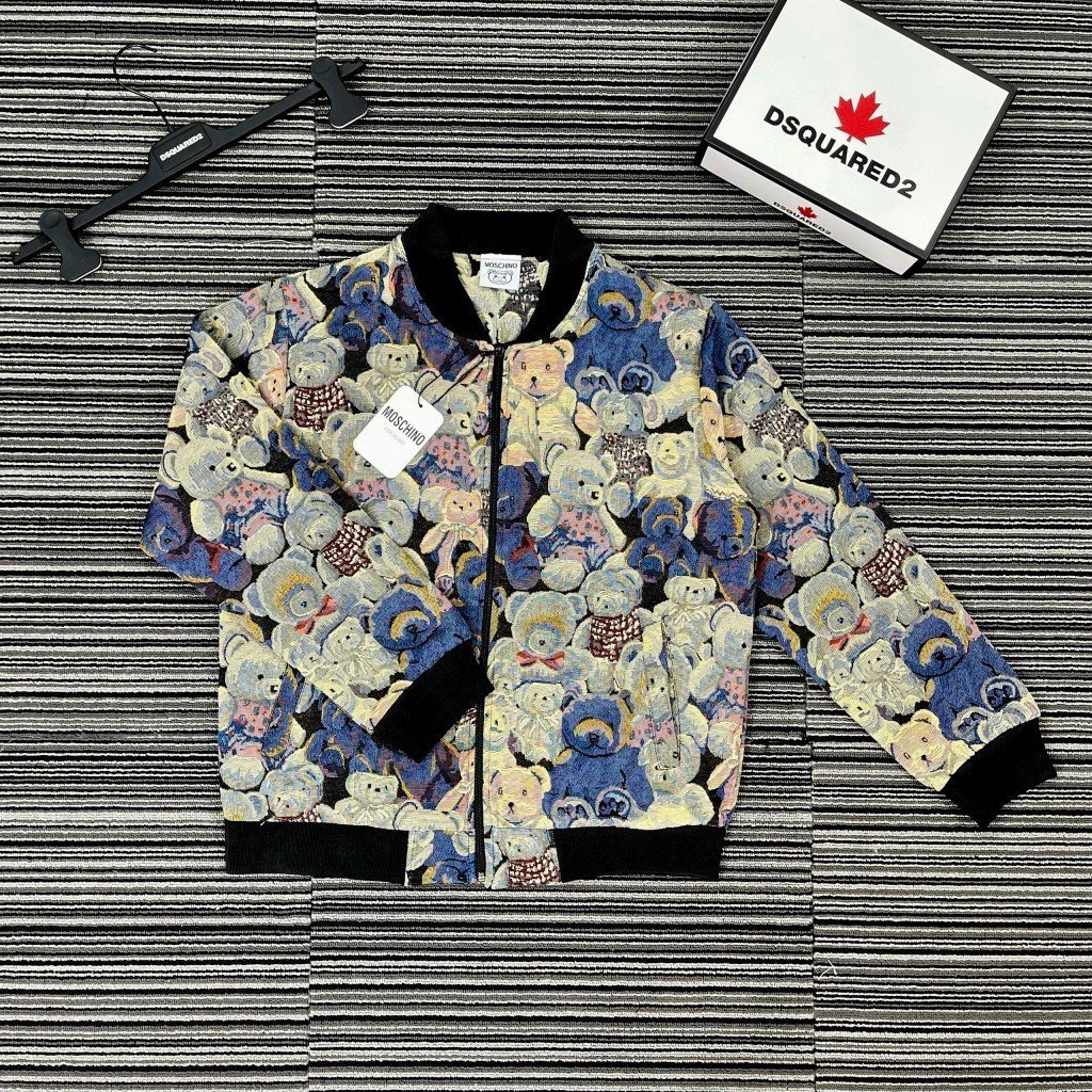 Áo khoác nam nữ GẤU 2 lớp chun tay bo gấu bản hot 2023 HN85U