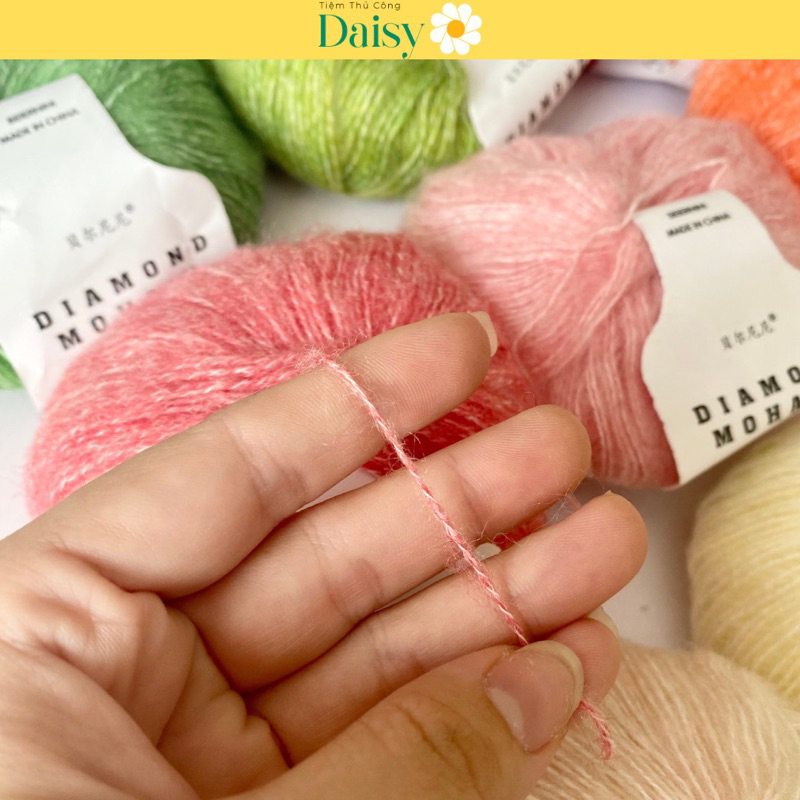 Len Mohair Siêu Mềm Mại - Bảng Màu Trơn 25g