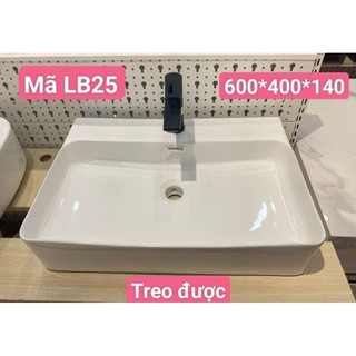 Lavabo sứ treo tường hoặc đặt bàn cao cấp