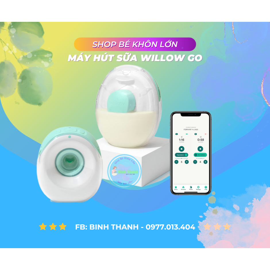 Máy hút sữa Willow Go New seal BH 12th
