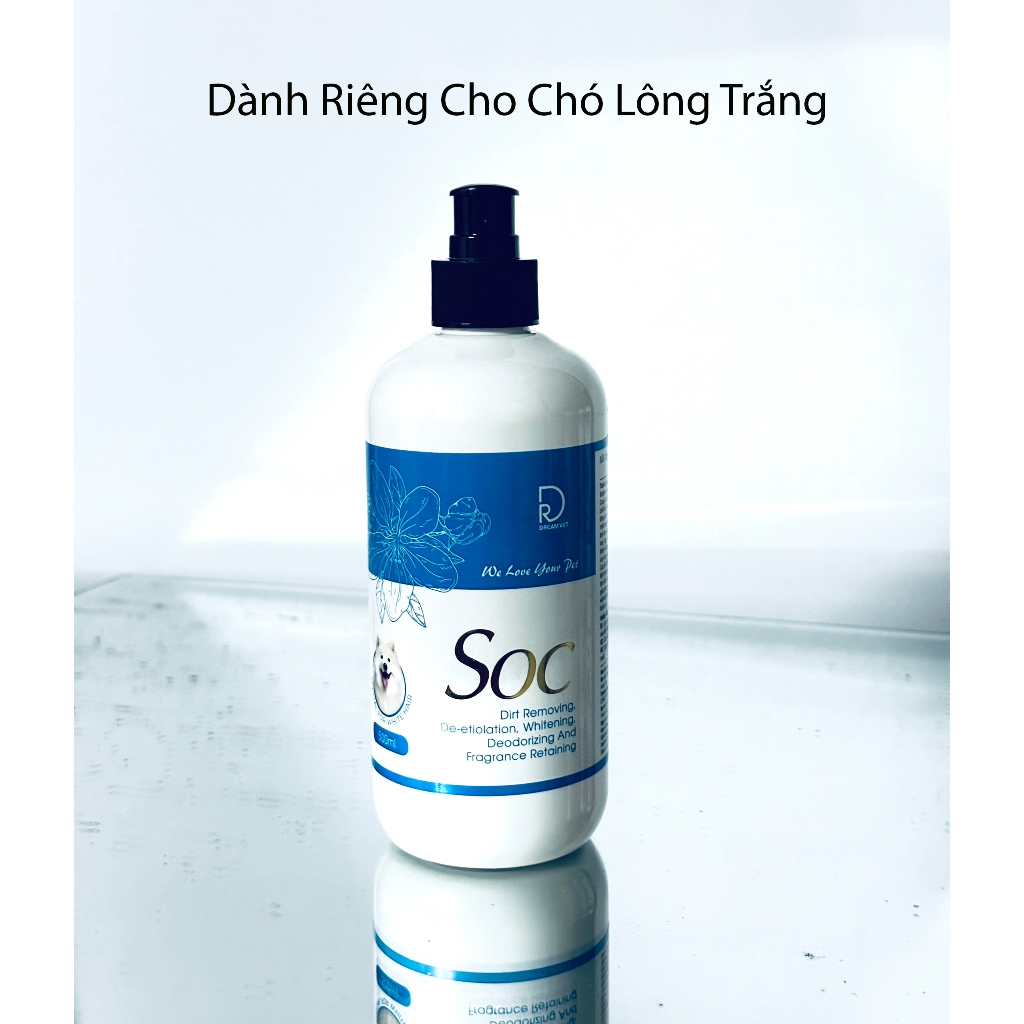 Sữa Tắm Chó Mèo SOC Cao Cấp Hương Nước Hoa- Khử Mùi Lưu Hương Lâu