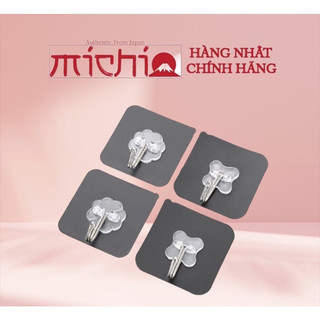 Móc Dán Tường Siêu Dính Trong Suốt Chịu Lực Tốt Treo Tường Chắc Chắn 6*6 cm - Móc dính tường