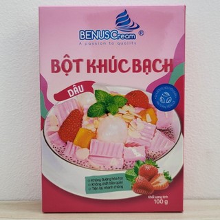 Benuscream bột khúc bạch vị dâu strawberry jelly powder