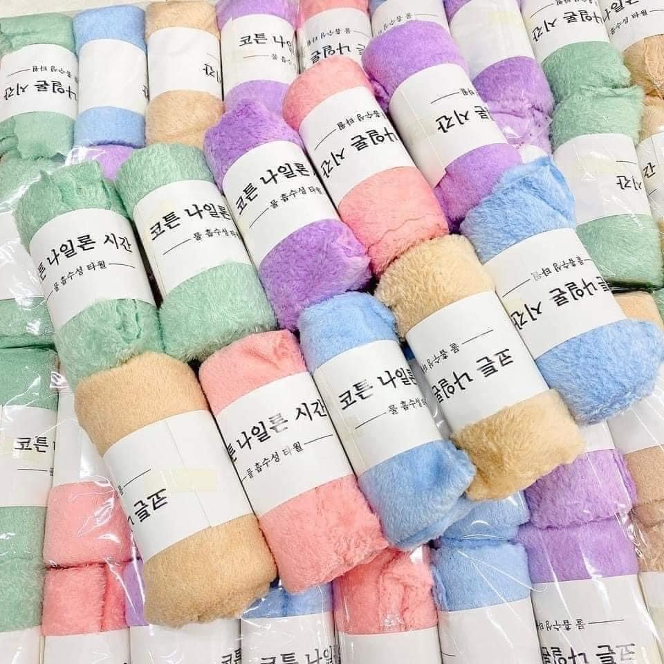 Khăn Mặt Hàn Quốc - Set 10 Khăn