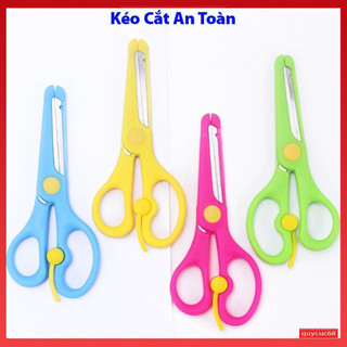 Kéo Thủ Công, Kéo Cắt Giấy Học Sinh An Toàn Tiện DụngThiết Kế Đơn Giản Cho bé