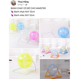 Banh chạy có đế đỡ cho hamster win, campel/ Bóng chạy hamster