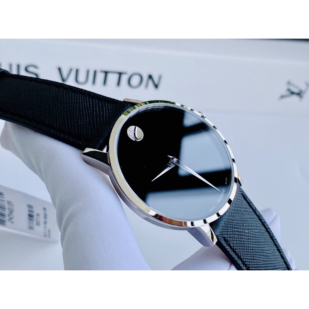 Đồng hồ nam chính hãng Movado 0607194 Museum classic - Máy pin Thụy Sĩ - Kính Sapphire- Dây da