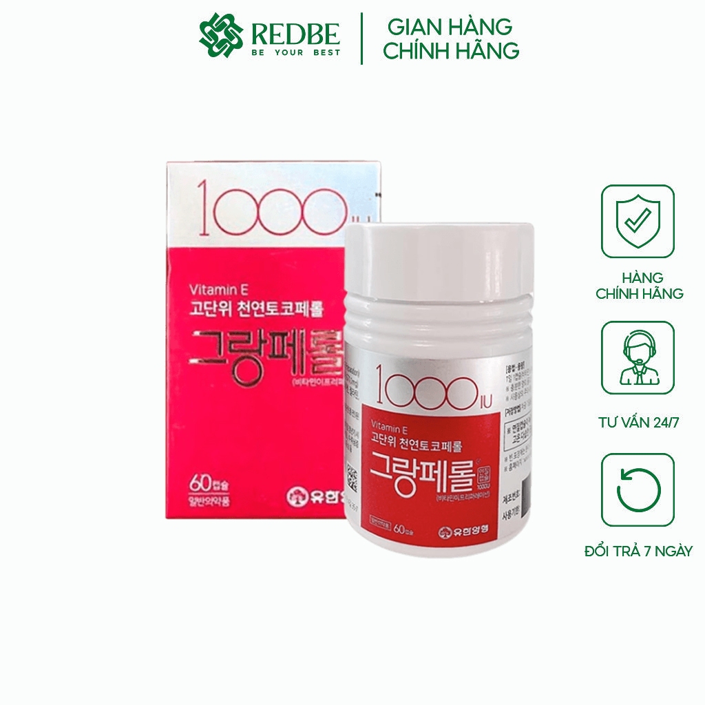 Viên Uống Vitamin E 1000IU Hàn Quốc Hộp 60v - MP830