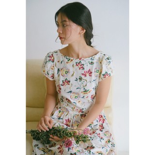 Cỏ lau - đầm hoa thêu may dress