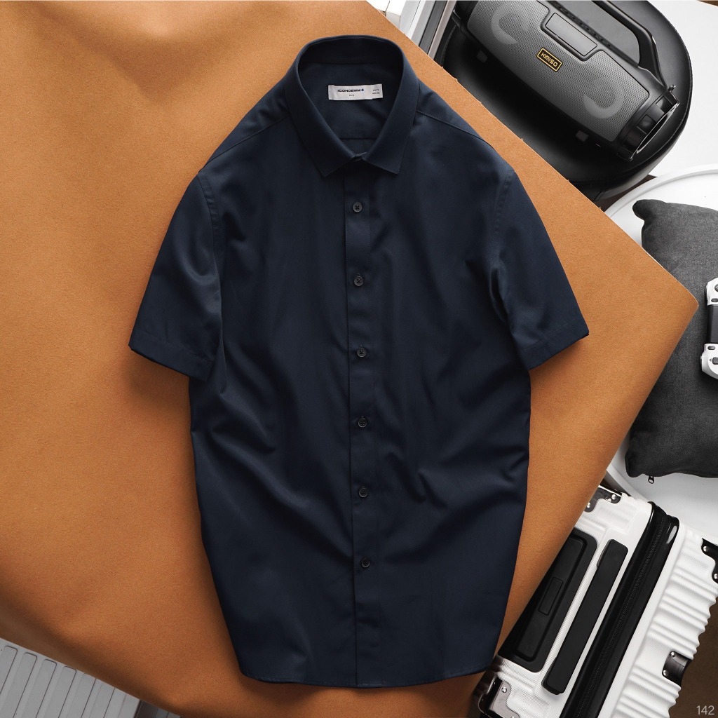 Áo sơmi nam tay ngắn ICONDENIM SlimFit - SMID0142