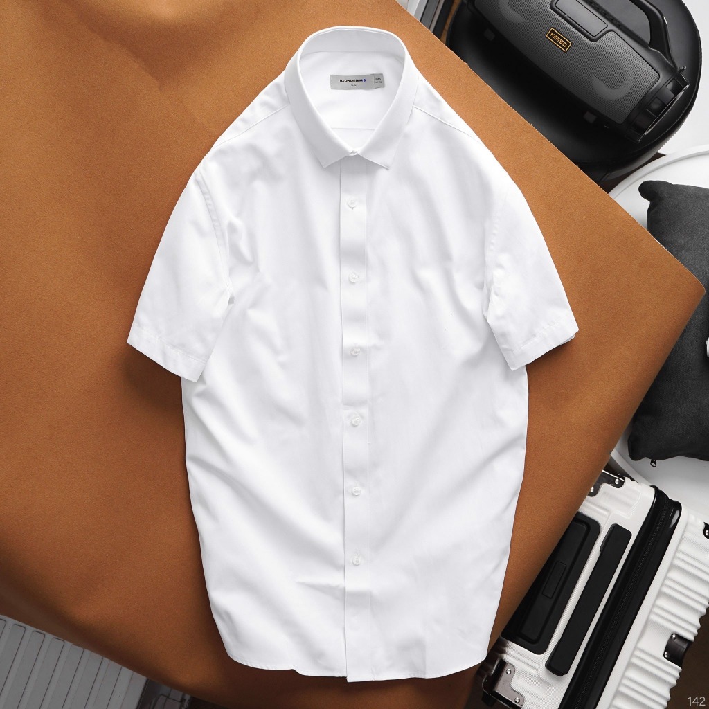 Áo sơmi nam tay ngắn ICONDENIM SlimFit - SMID0142