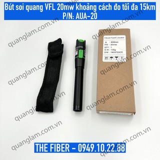 Dụng cụ dò lỗi sợi quang vfl 20mw aua-20 khoảng cách tối đa 15km