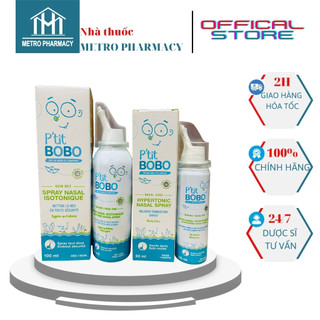  Xịt mũi P'tit BOBO-Vệ sinh mũi làm sạch chất nhầy-An toàn cho trẻ sơ sinh và trẻ nhỏ-Nhập khẩu Pháp-MetroPharmacy 