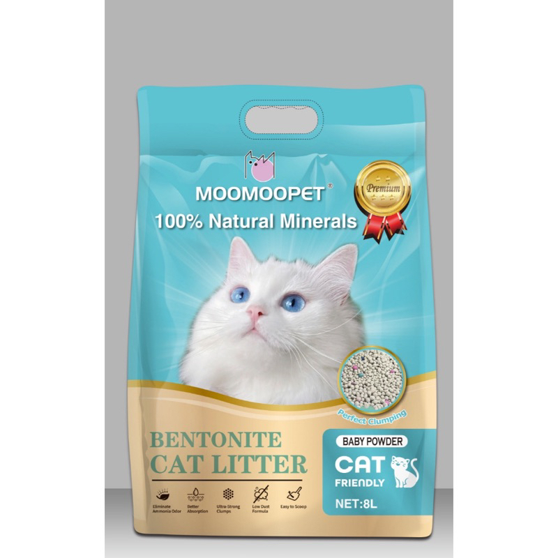 Cát MooMooPet 8L-4kg. Cát vệ sinh cho mèo
