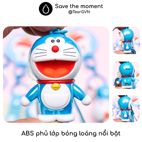 Móc khóa Doraemon chính hãng  chủ đề Doraemon đa sắc thái yêu, vui, ngại ngùng, cảm thông