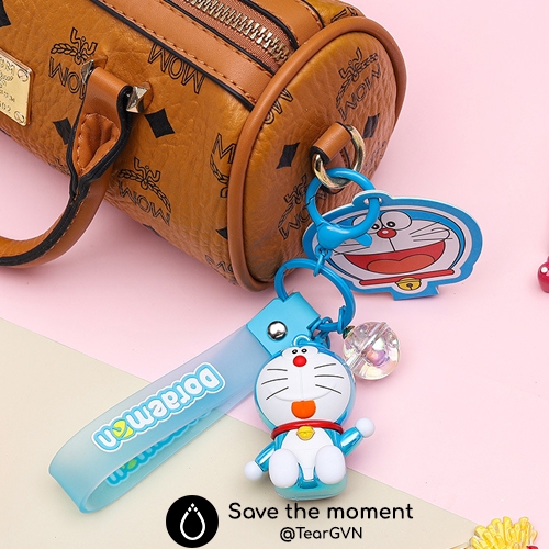 Móc khóa Doraemon chính hãng  chủ đề Doraemon đa sắc thái yêu, vui, ngại ngùng, cảm thông