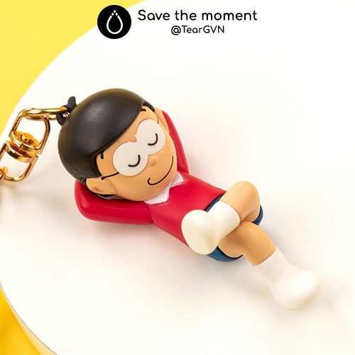Móc khóa Doraemon Doibear chính hãng chủ đề Nobita và Doraemon đôi bạn tri âm