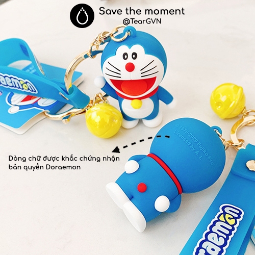 Móc khóa Doraemon Doibear chính hãng chủ đề Nobita và Doraemon đôi bạn tri âm