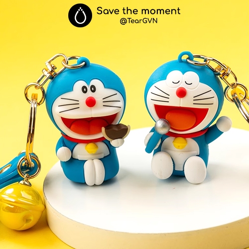 Móc khóa Doraemon Doibear chính hãng chủ đề Nobita và Doraemon đôi bạn tri âm