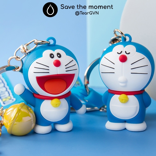 Móc khóa Doraemon Doibear chính hãng chủ đề Nobita và Doraemon đôi bạn tri âm