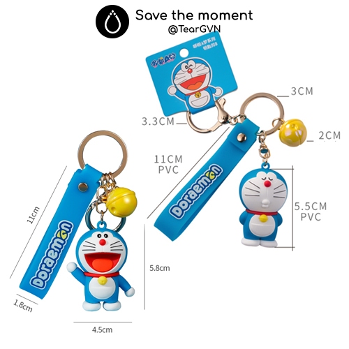 Móc khóa Doraemon Doibear chính hãng chủ đề Nobita và Doraemon đôi bạn tri âm