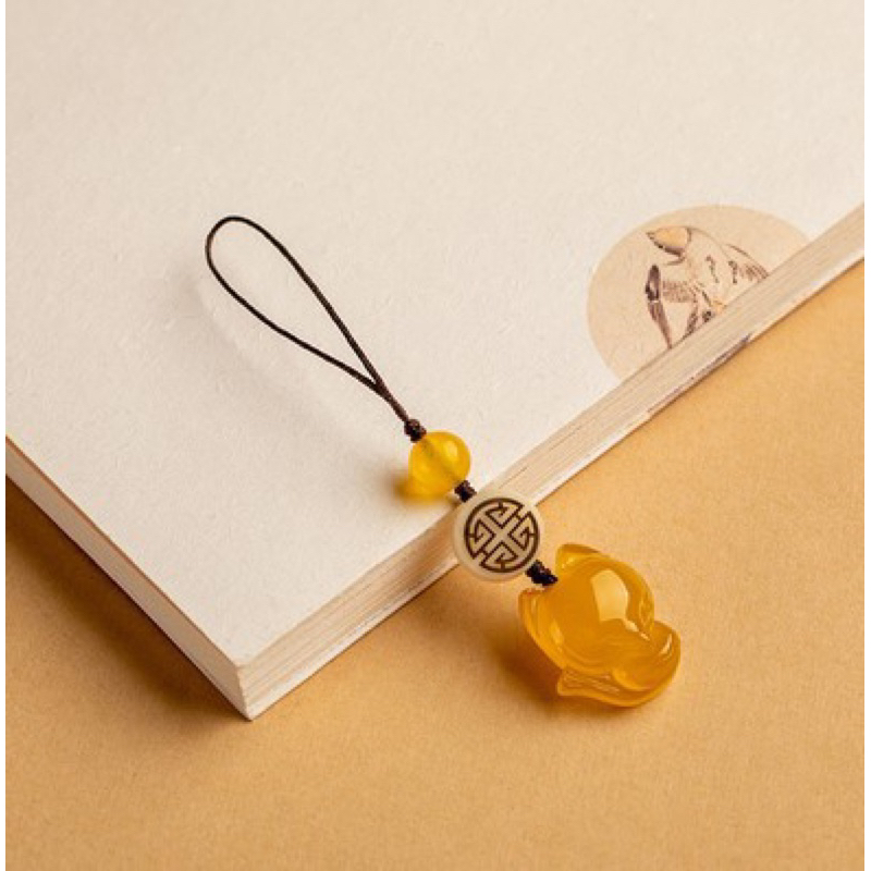 Móc khoá điện thoại hồ ly thu hút may mắn, tình duyên