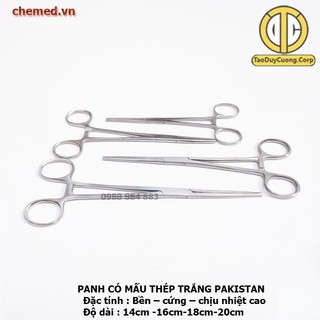 Panh thẳng có mấu, panh có mấu dùng trong y tế các size