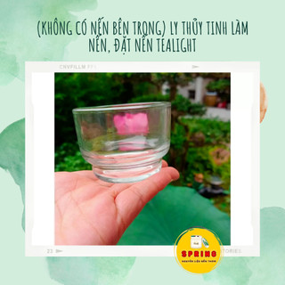 (Ly rỗng) Ly thủy tinh làm nến, đặt nến tealight 100ml