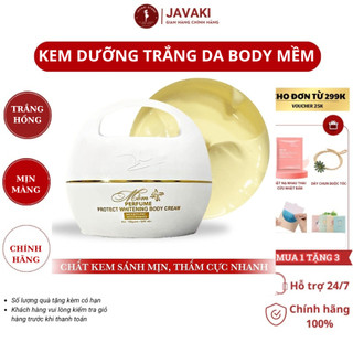 Kem trắng da body Mềm acosmetics, dưỡng trắng da body, hương nước hoa 150g