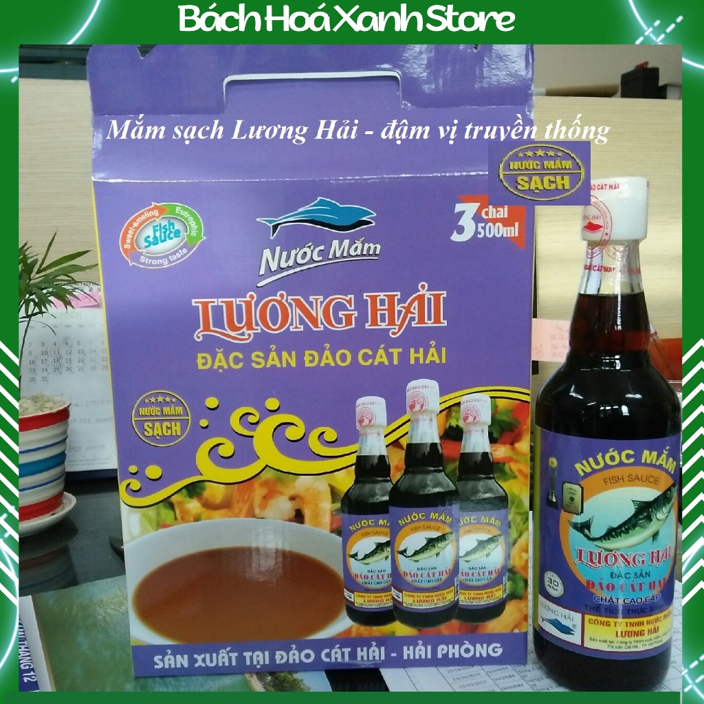 Mắm chắt cao cấp Cát Hải 500ml 30 độ đạm - Mắm truyền thống thương hiệu Lương Hải [Chính Hãng]