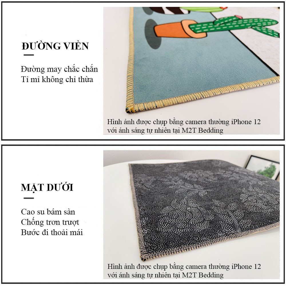 Combo 6 tấm thảm lau chân họa tiết ngẫu nhiên - thảm kích thước 40x60cm