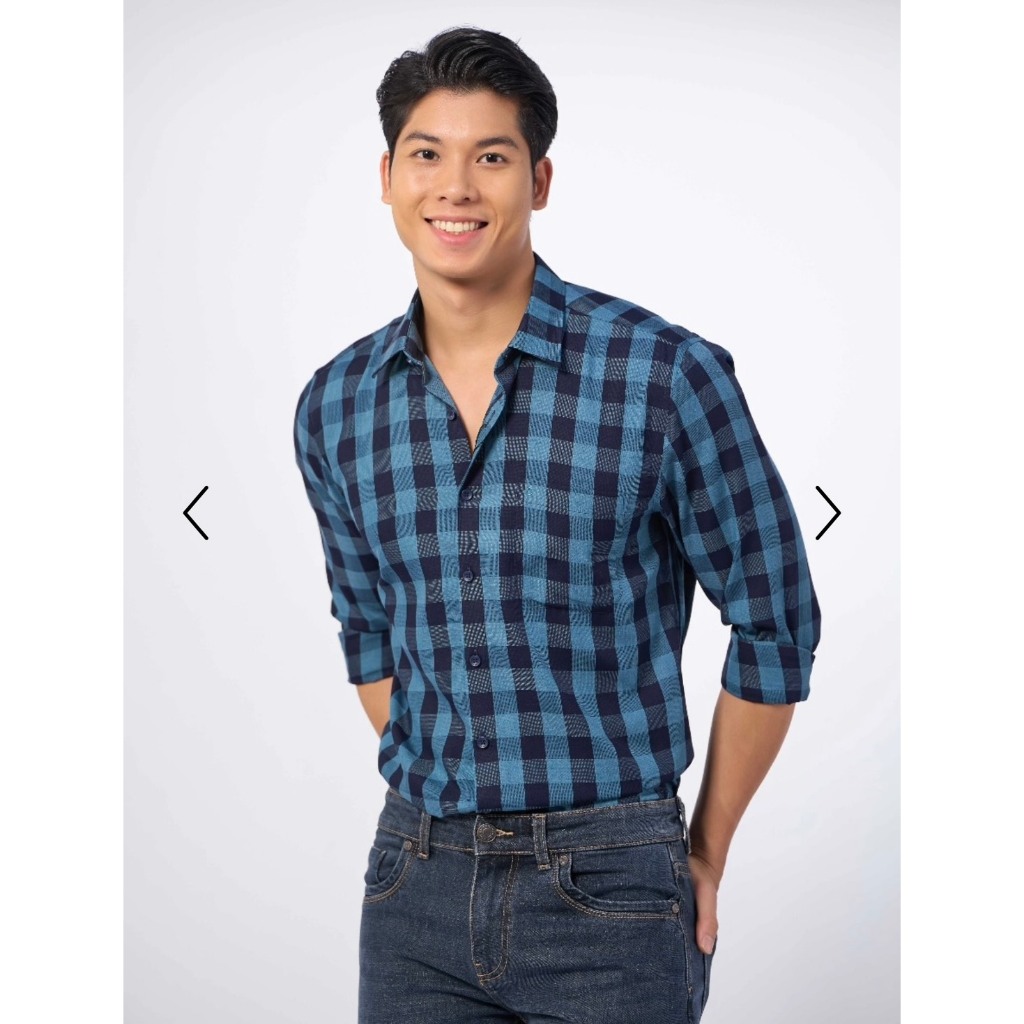 OWEN - Áo sơ mi dài tay OWEN REGULARFIT  chất sợi tre kẻ ca rô