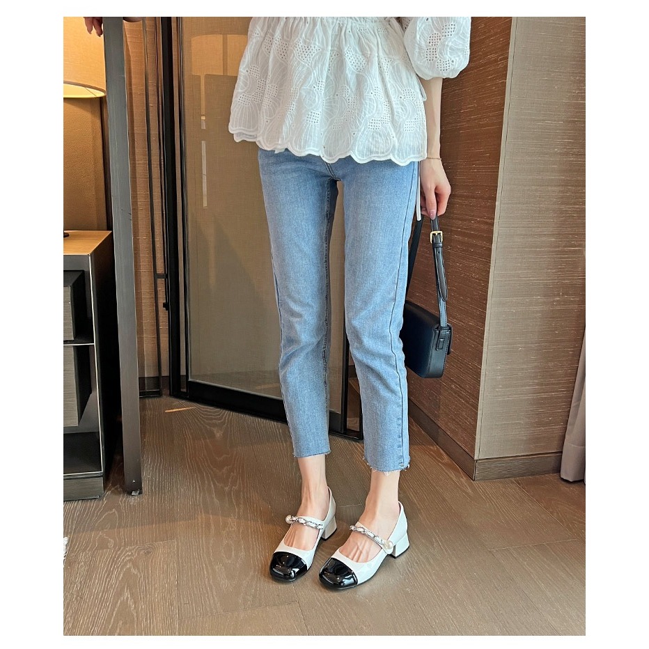 Giày mary jane gót thấp 3cm có big size 40 - 42, mũi vuông