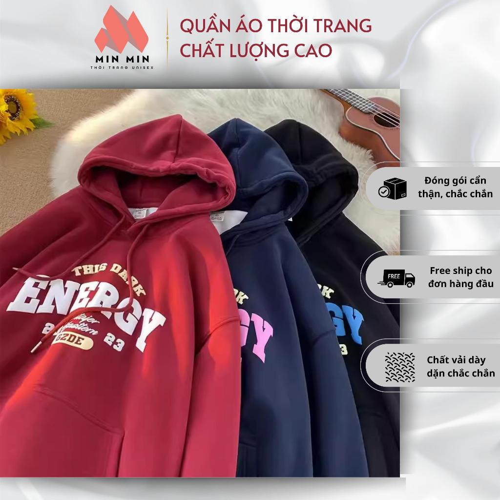 Áo Hoodie thời trang Enegry loại có mũ và không có mũ, áo thời trang mùa đông Unisex siêu xinh siêu hot