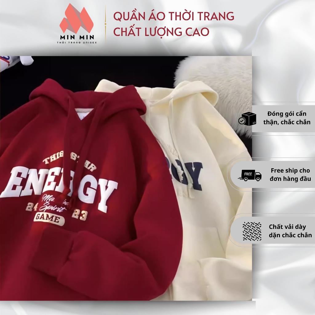 Áo Hoodie thời trang Enegry loại có mũ và không có mũ, áo thời trang mùa đông Unisex siêu xinh siêu hot