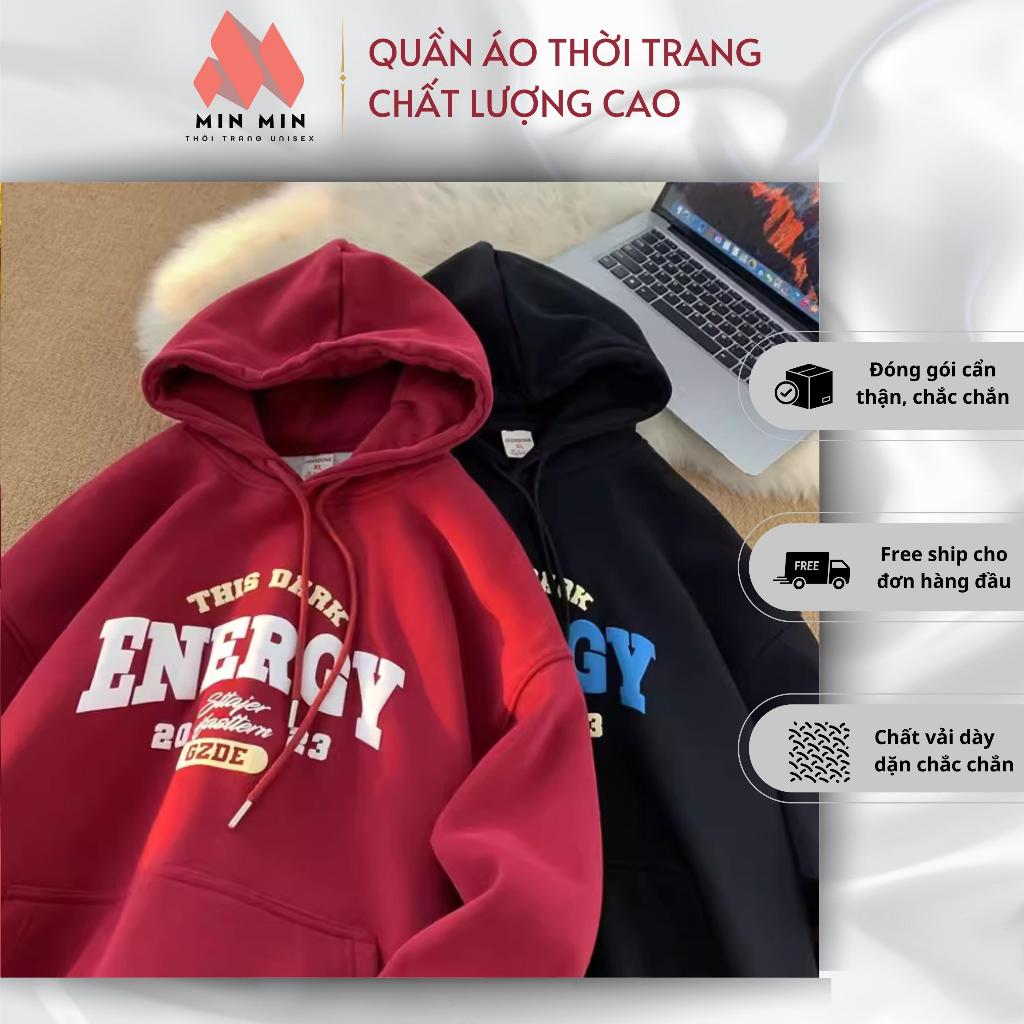 Áo Hoodie thời trang Enegry loại có mũ và không có mũ, áo thời trang mùa đông Unisex siêu xinh siêu hot