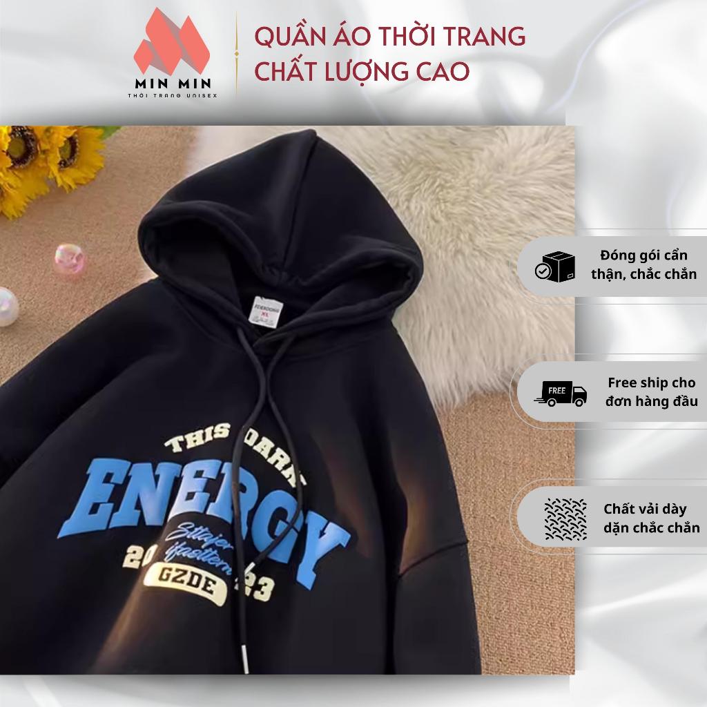 Áo Hoodie thời trang Enegry loại có mũ và không có mũ, áo thời trang mùa đông Unisex siêu xinh siêu hot