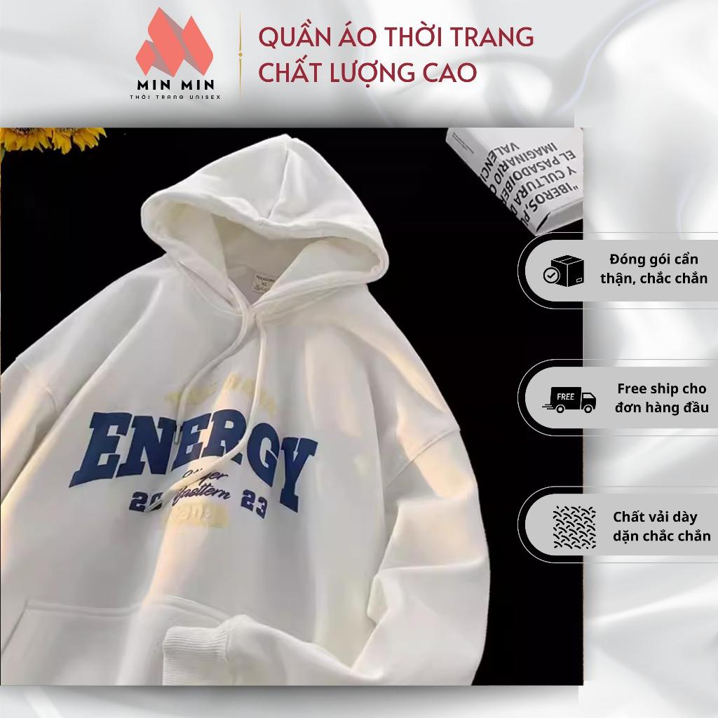Áo Hoodie thời trang Enegry loại có mũ và không có mũ, áo thời trang mùa đông Unisex siêu xinh siêu hot
