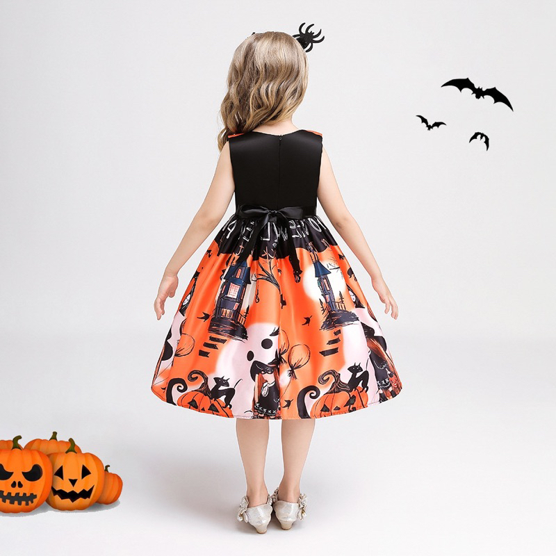 Set đầm kèm túi vải Halloween